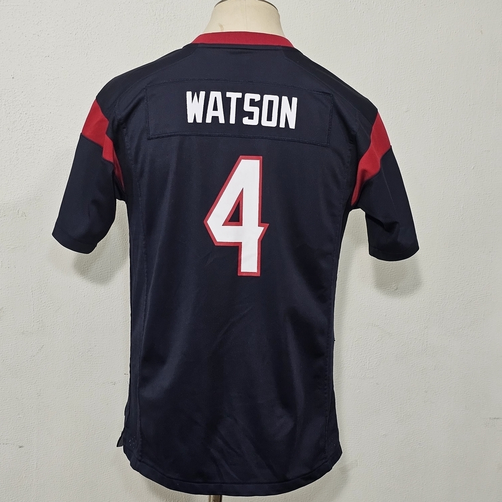 NFL Texans Navy and Red Youth Jersey XL #4 Watson Sport